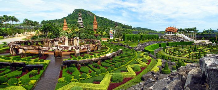 тропический сад Нонг Нуч в Паттайе